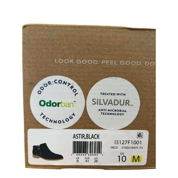 Dr. Scholl's Ladies 10 M Black Ankle Booties Faux Suede Astir Boot - Picture 7 of 7